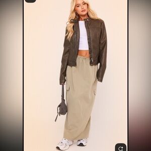 Zara Cargo maxi skirt